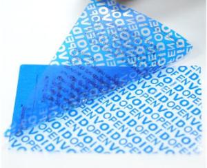 Matt Silver VOID Self Adhesive Security Labels / Printed Packing Tape