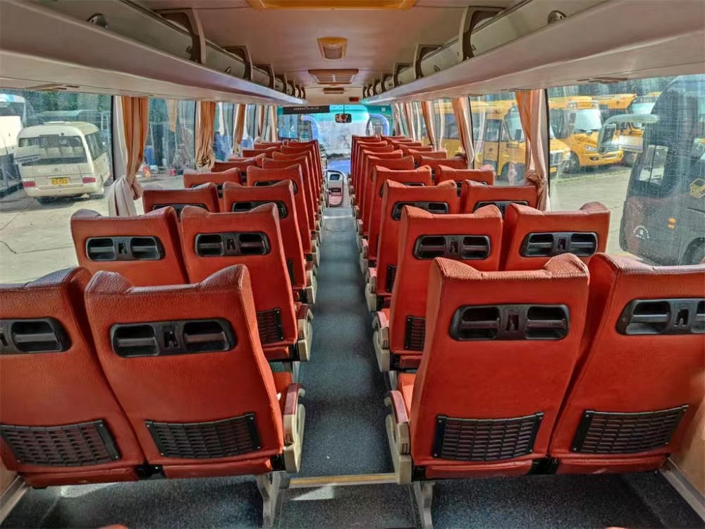 2015 Year 49 Seater Used Golden Dragon Bus XML6113 Second Hand Coach LHD With Luxury Inside