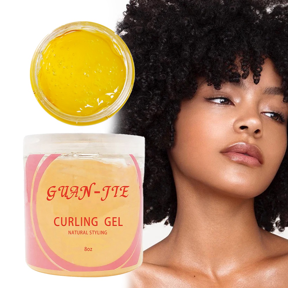Curly Hair Styling Gel for Enhanced Curl Definition and Moisture Retention Frizz Control
