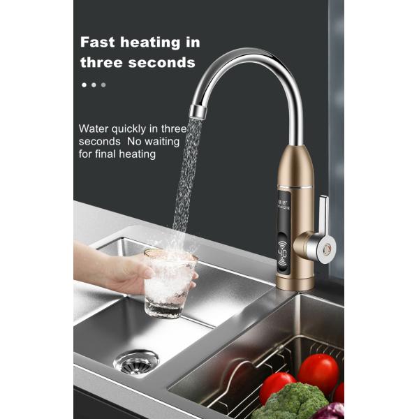 3kw IPX4 Kitchen Instant Hot Water Tap For Bathroom Sink