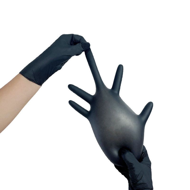 MSDS Sterile Nitrile Exam Gloves / 6 Mil Black Nitrile Gloves