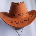 Child And Adult Suede Cowboy Outdoor Boonie Hat , Waterproof Promotional Bucket