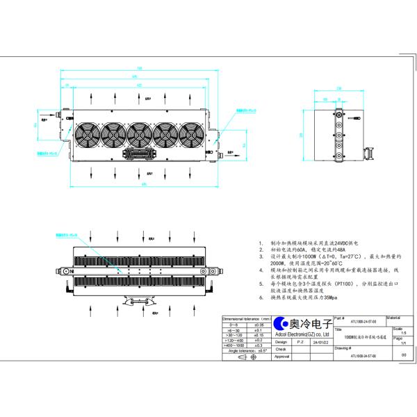 1000W glue solution cooling system-a customized solution designed for controlling the temperature of the adhesive liquid in the gluing robot