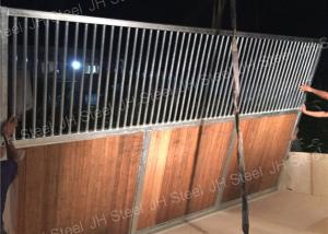 Wholesale Durable Bamboo Horse Stalls / Horse Stable Box Heavy Duty In Black Coating from china suppliers