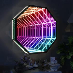 Wholesale Home Bar LED Neon Sign Mirror Background Wall Decorative Infinity LED Mirror Light from china suppliers