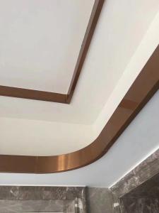 Wholesale Hairline Finish Gold Stainless Steel Tile Trim 201 304 316 For Wall Ceiling Frame Furniture Decoration from china suppliers