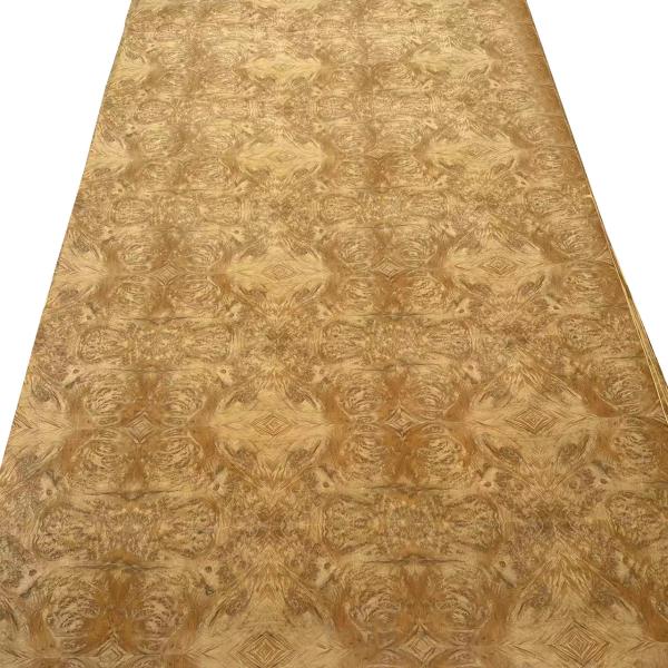 Golden Madrone Burl Veneer 4 * 8 Feet High End Gold Madrone Burl Veneer