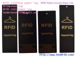RFID Clothes Paper Tag, RFID Garments Tag, RFID Apparels Tag, RFID Clothing