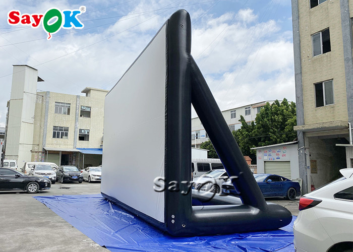 Inflatable Backyard Movie Screen Public Venues 9x6mH Pvc Airtight Inflatable Movie Projector Screen