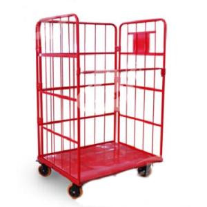Wholesale Powder Coated Steel Roll Container Steel Foldable Roll Cage 52.5kg Net Weight from china suppliers