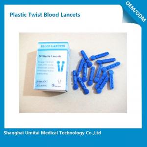 Wholesale Surgical Disposable Blood Lancets For Blood Glucose Testing Plastic Material from china suppliers