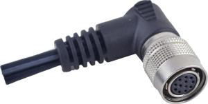 Wholesale Black Color Machine Vision Hirose Cable , 12 Pin Security Camera Power Cable from china suppliers