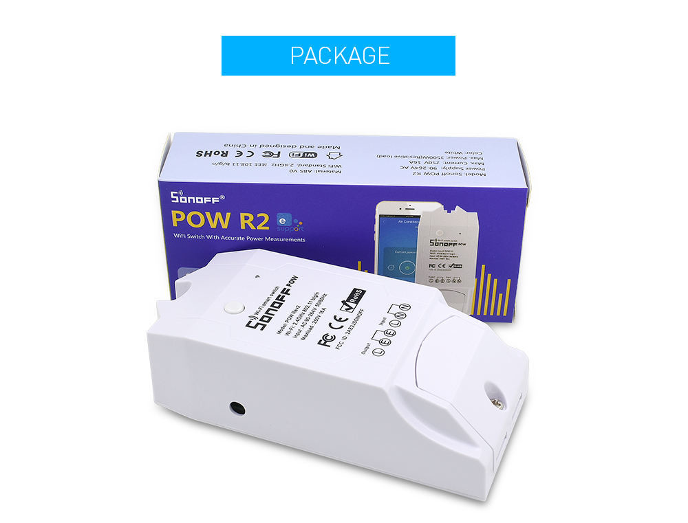 Smart Pow R2 16a 3500w Wifi Switch Controller Real Time Power Consumption Monitor Measurement