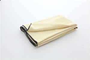 Wholesale yellow color microfiber microfibre waffle weave sports towels with pockets from china suppliers