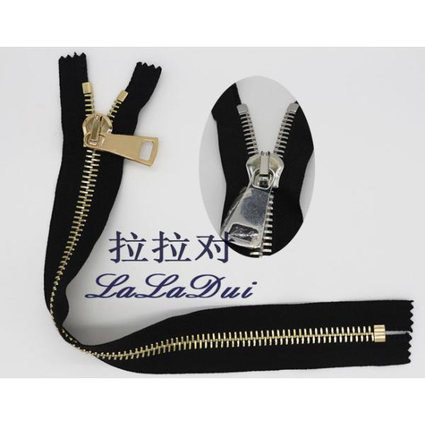 Giant 30# Metal Teeth Extra Long Zippers , Fashion Trousers Extra Heavy Duty Zippers Trousers