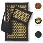 Patent Design Natural Linen Acupressure Mat Foot Shakti Plastic Spikes Massage