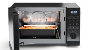 Wholesale 25L Capacity Stainless Steel Microwave Oven Mambrane Touch Control in Black/White Color from china suppliers