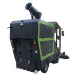 Green Environmentally Friendly 550mm 2 Brush Heads Road Sweeper Can Sit Drive