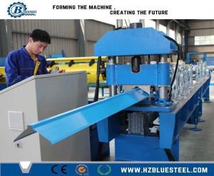 Wholesale Ridge Cap Forming Machine 0.3-0.8mm Thickness 14-22 Roller Stations Chain Drive from china suppliers