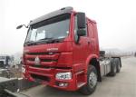 6x4 10 Wheel Diesel Blue Head Box Engine Semi Flatbed Trailer