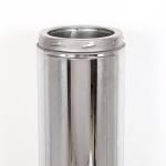 Welded 6 Inch Insulated Chimney Pipe , Twin Wall Insulated Flue Pipe 0.4mm
