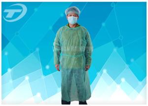 Wholesale Knitted Wrist PP PE Disposable Scrub Suits Isolation Gowns Water Resistant from china suppliers