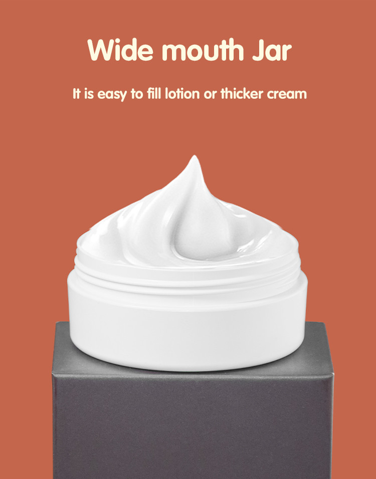 60g Cosmetic Cream Jars Biodegradable Packaging For Thick Liquids