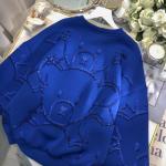 Women's Oversized Crew Neck Sweatshirt featuring Cute Bear Graphic and Glitter