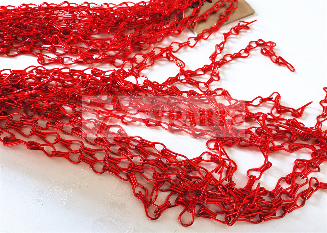 Aluminum Metal Chain Curtain For Restaurant Decorative Partition Screen