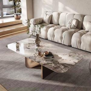 Wholesale Modern Stainless Steel Marble Square Living Room Coffee Table from china suppliers