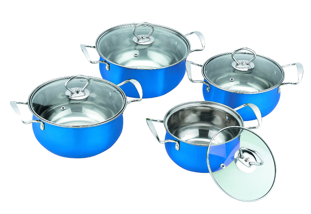 2017 hottest stainless steel cookware set $16cm-18cm-20cm to 26cm cooking pot & kitchenwares