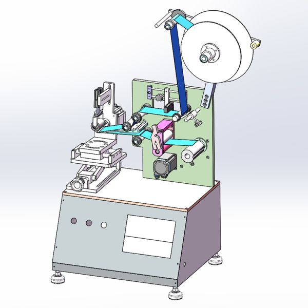 Conical Glass Plastic Cup Semi Automatic Label Applicator Machine Labeler ODM