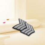 OEM ODM military embroidered patches Iron On Heat Cutting Border