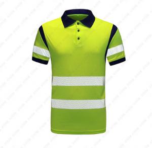 Wholesale Reflective PPE Safety Wear Summer New Breathable Quick-Drying Reflective POLO Shirt/T-Shirt With Custom Logo from china suppliers