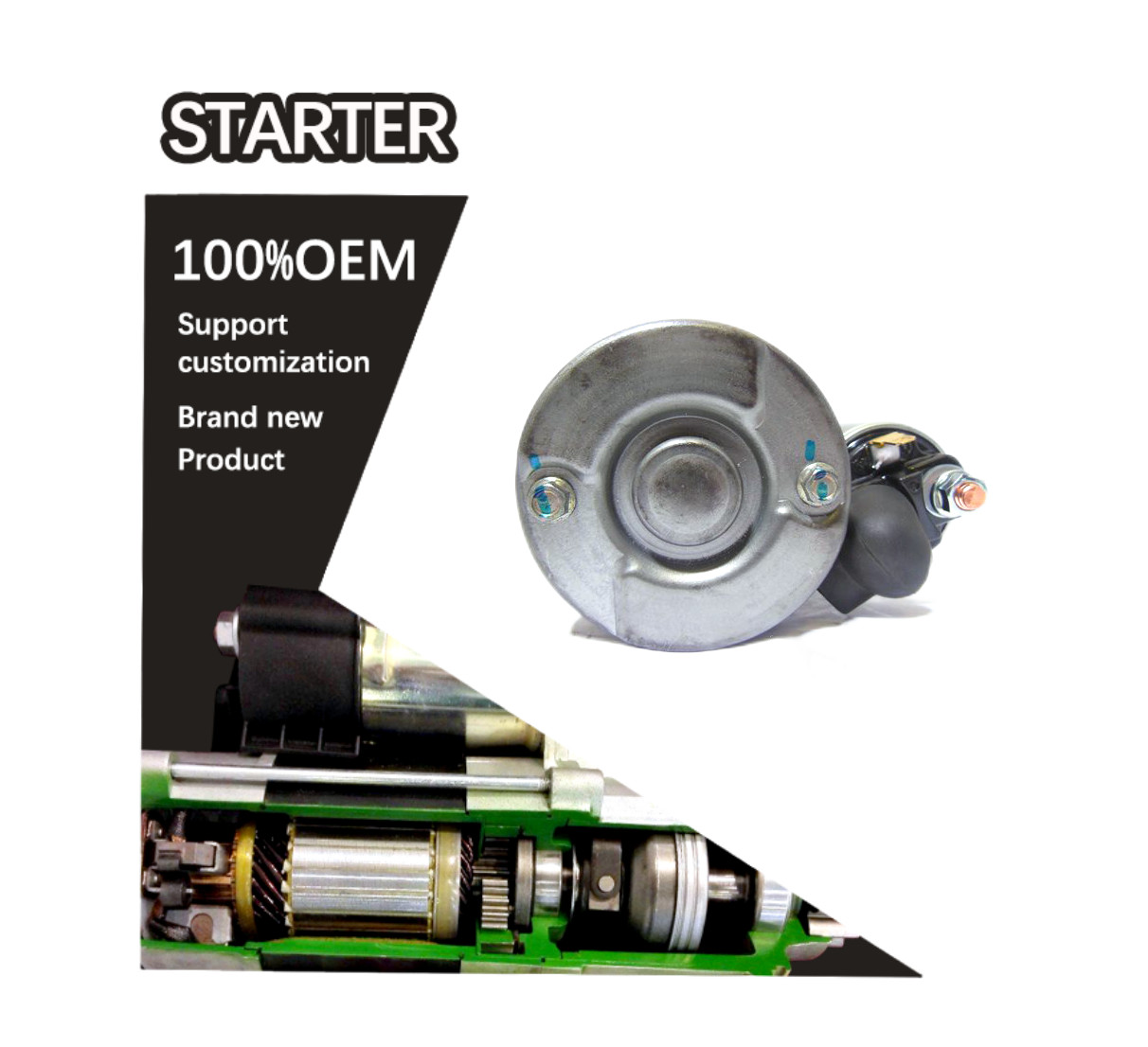 12V 11T CW STARTER YANMAR ENGINE C10R S114-489 114362-77020 S114489 11436277020