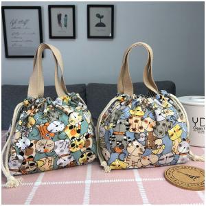Wholesale Durable Embroidery Logo Cloth Drawstring Bags For Lunch Box 10 * 12CM from china suppliers