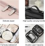 Multifunctional Transparent Double Travel Cosmetic Bag Case Waterproof Open