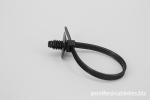 170mm black Car accessories spiral push mounted nylon cable ties