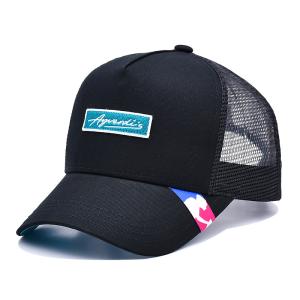 Wholesale Lightweight Men 6 Panel Trucker Cap With Woven Label from china suppliers