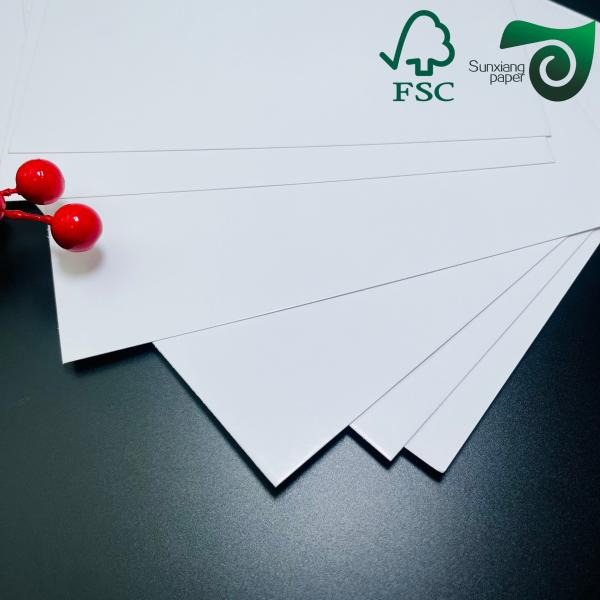 90-350gsm C2S Paper Sheets With Smooth Surface Double Side Gloss Finish