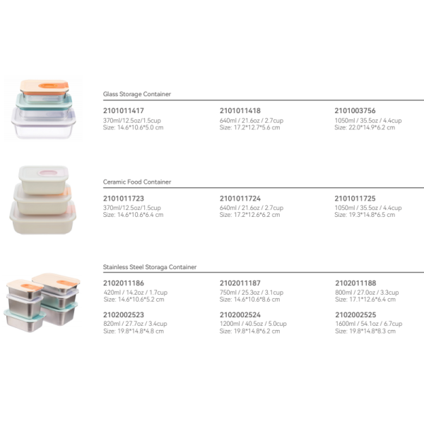 IKOO New arrival One-Handed Opening Leak-proof Glass Food Container