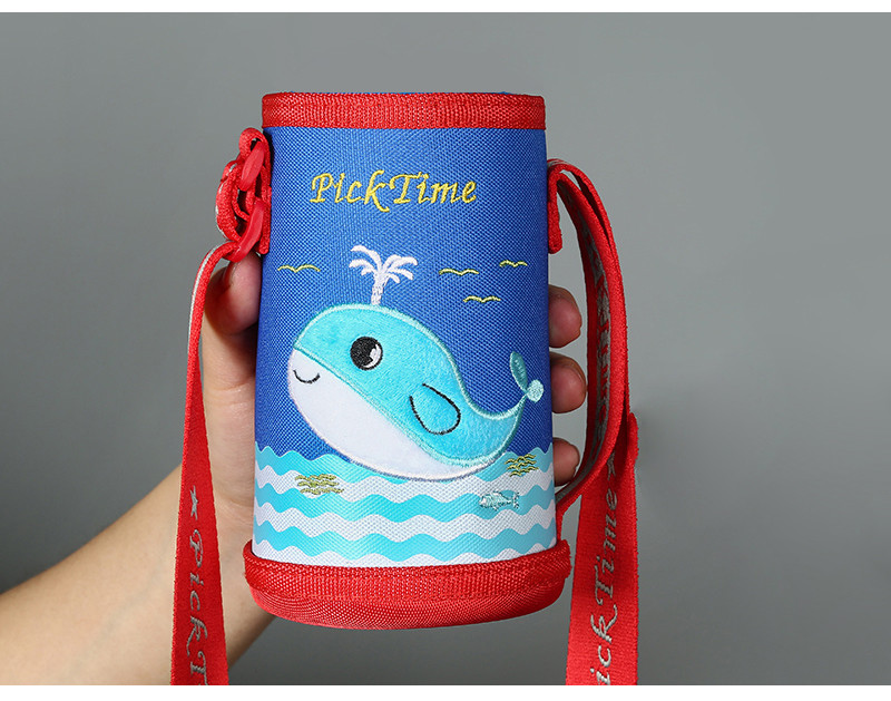 Waterproof Kids Polyester Insulated Bottle Sleeve With Adjustable Strap