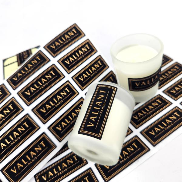 Transparent Perfume Bottle Label Aroma Bottle Personalized Candle Labels Eco