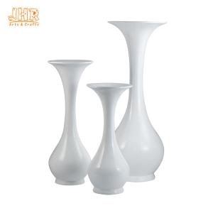 Wholesale White Fiberglass Floor Vases Plant Pots Glossy For Indoor from china suppliers