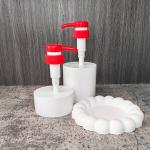 Cosmetic Cream Pump 4cc Dosage Lotion Screw Pump For Round Bottle 33/410