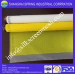 polyester silk screen printing mesh 43T,55um white/yellow monofilament mesh
