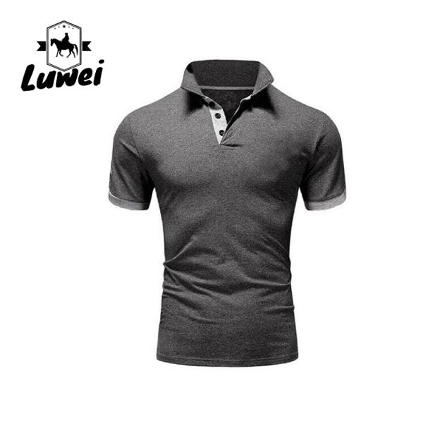 Summer Oversized Cotton Polo T Shirts Short Sleeve With Embroidery Logo