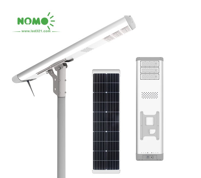Energy Saving All In One Integrated Solar Street Light Wind Load Rate 35 M / S
