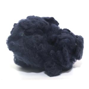 Wholesale 1.5dx38mm regenerated black color polyester fiber for spinning from china suppliers