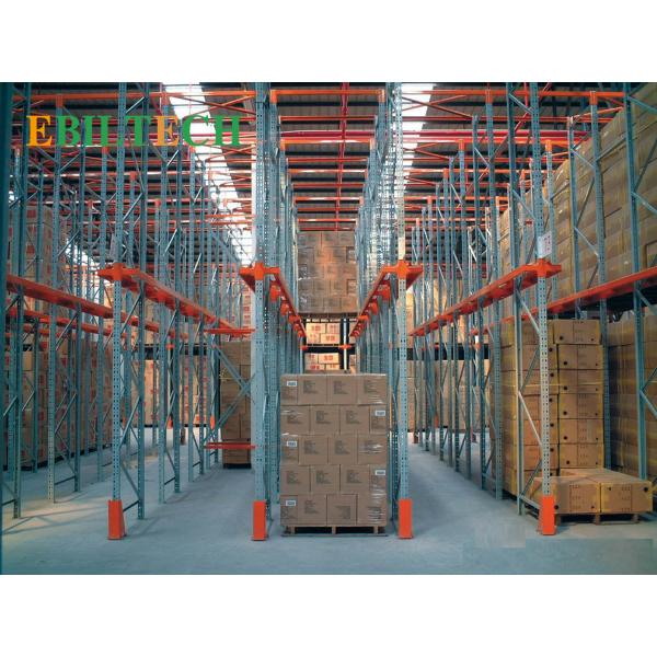 High Density Drive Through Racking System 800 - 2500kgs/Pallet OEM Acceptable
